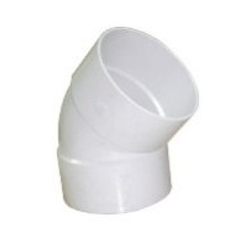 CODO PVC SANITARIO MM 4"x 45°
