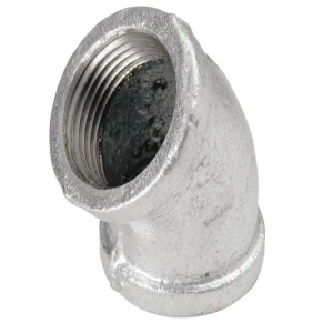 CODO 45° GALVANIZADO CEEDULA 40 25MM 1