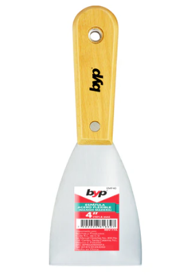 ESPATULA FLEXIBLE MANGO MADERA 4"
