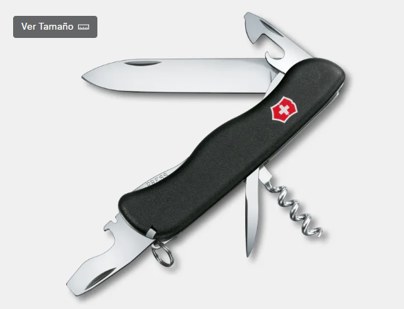 Navaja Picknicker 11 funciones, 111 mm, Negro