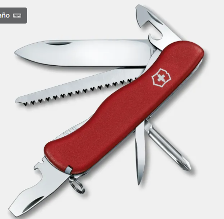 Navaja 12 funciones Trailmaster, 111 mm, rojo