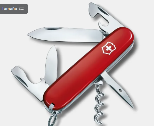 Navaja suiza 12 funciones SPARTAN, 91mm, rojo