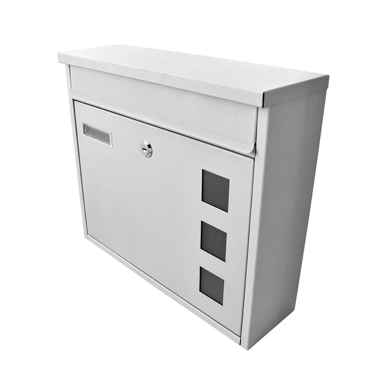 BUZON DE ACERO GALV HANDY HOME 36 x 31.5 x 11.5 CM PLATA