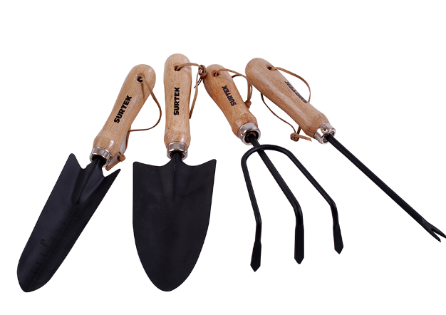 Juego de 4 herramientas para jardín Surtek