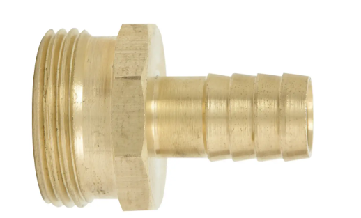 Conector laton para manguera 1/2"macho