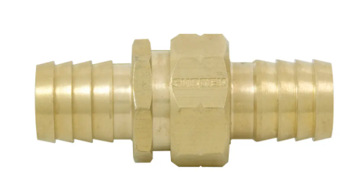 Conector laton para manguera 3/4"macho-hembra