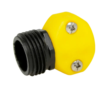 Conector para manguera de riego plastico, 1/2" macho