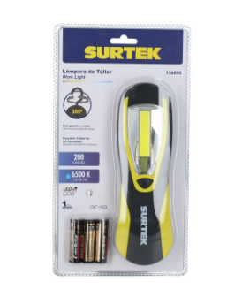 Lámpara de taller 200 lm a baterías Surtek