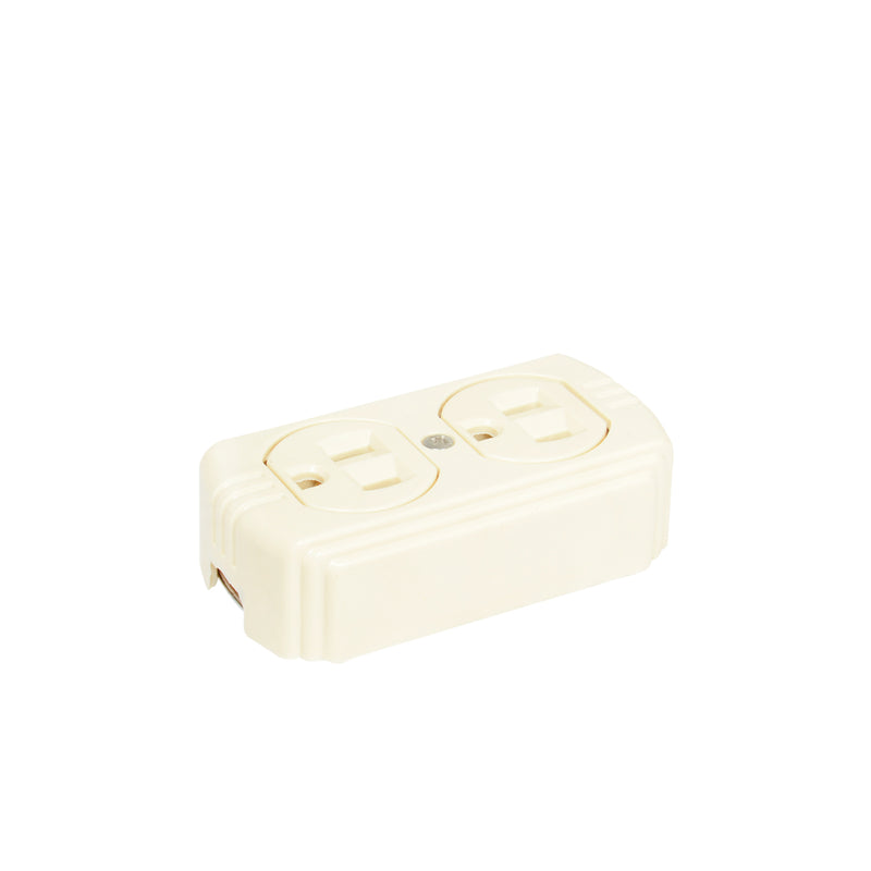 Contacto doble superficie aterrizado sobreponer