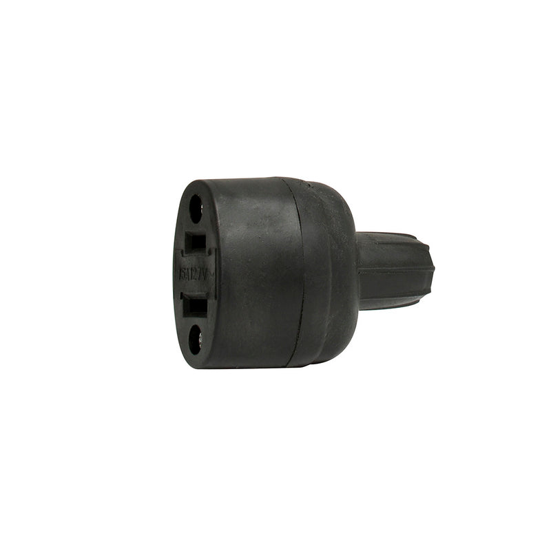 Contacto hule oval negro