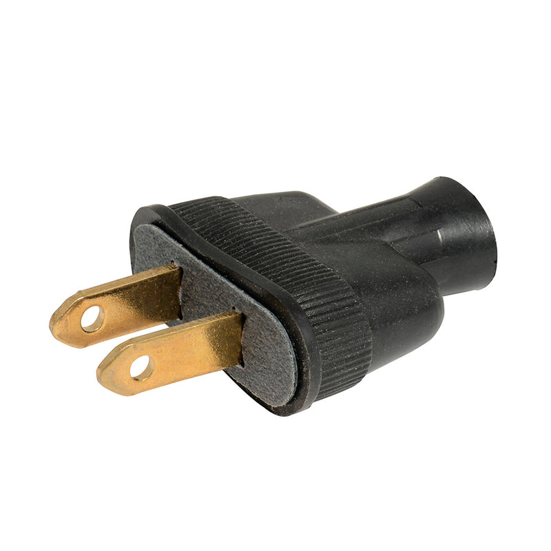 Clavija vinil oval negro