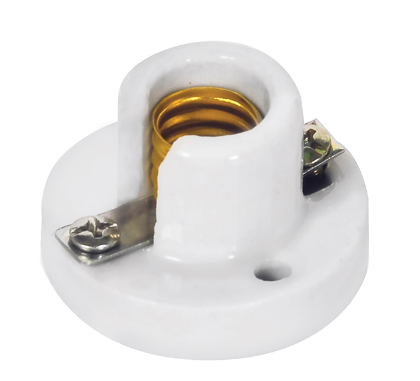 Portalampara candil base E12 3cm blanco