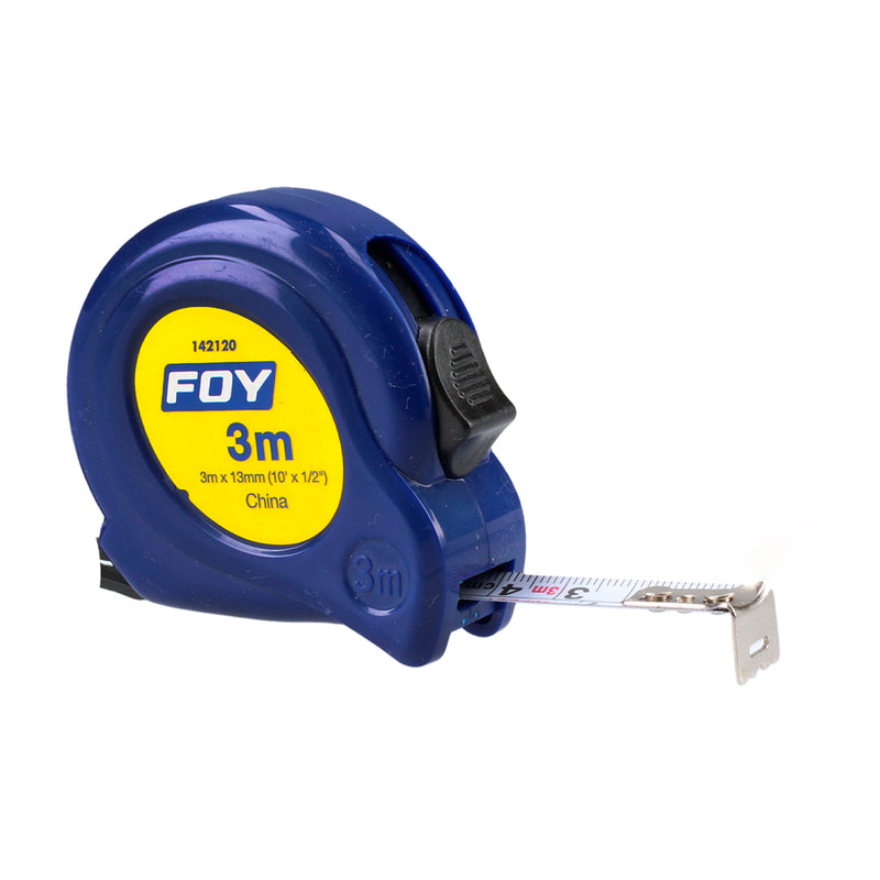 Flexometro carc plast azul 3m