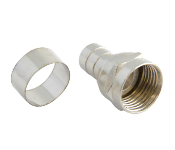Conector para cable coaxial RG6 tipo campana, 4 piezas Surtek