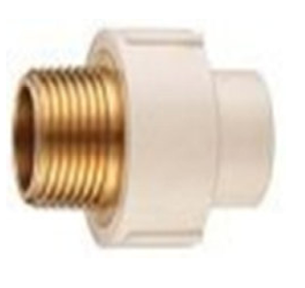 CONECTOR MACHO INSERCION BRONCE CPVC 1''
