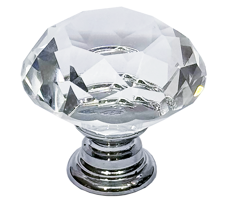 JALADERA-BOTON CRISTAL 30MM DIAMETRO