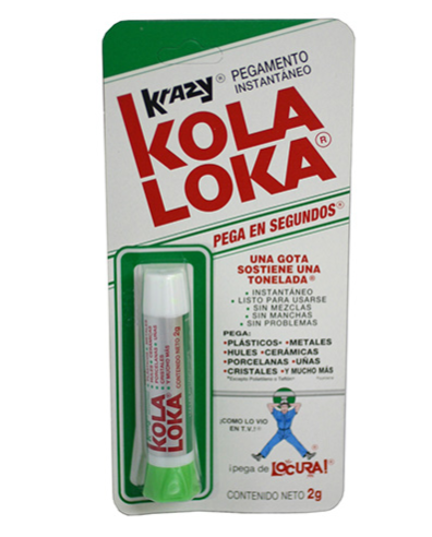 PEGAMENTO KRAZY KOLA LOKA K-1 TUBO 2gms.