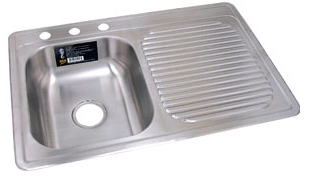 TARJA AC. INOX. ESCUR. DER. 84X56X15CMS. RUGO 9-ED