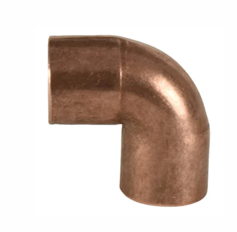 CODO 90 DE COBRE SOLDABLE 1/2