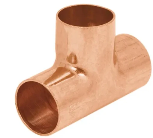 TEE REDUCCION DE COBRE SOLDABLE 3/4 A 1/2