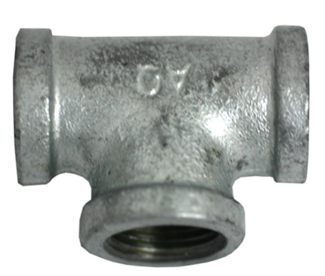 TEE GALVANIZADA REFORZADA 19MM (3/4)