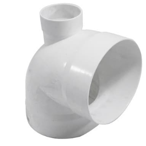 CODO PVC SANITARIO NORMA MM 4 C/SAL. LATERAL 2