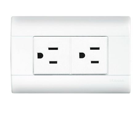 CONTACTO DUPLEX 2PT MARFIL