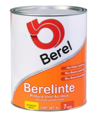 BERELINTE BLANCO /BASE PASTEL 0823 4 LTS