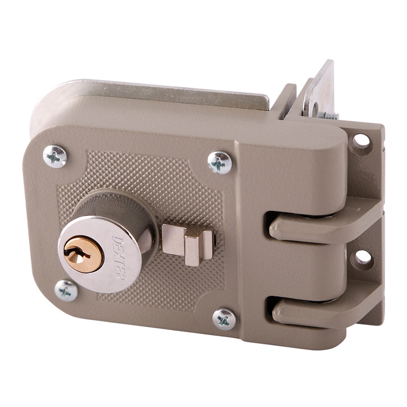 CERRADURA SOBREPONER MORDAZA IZQ DOBLE CILINDRO PR