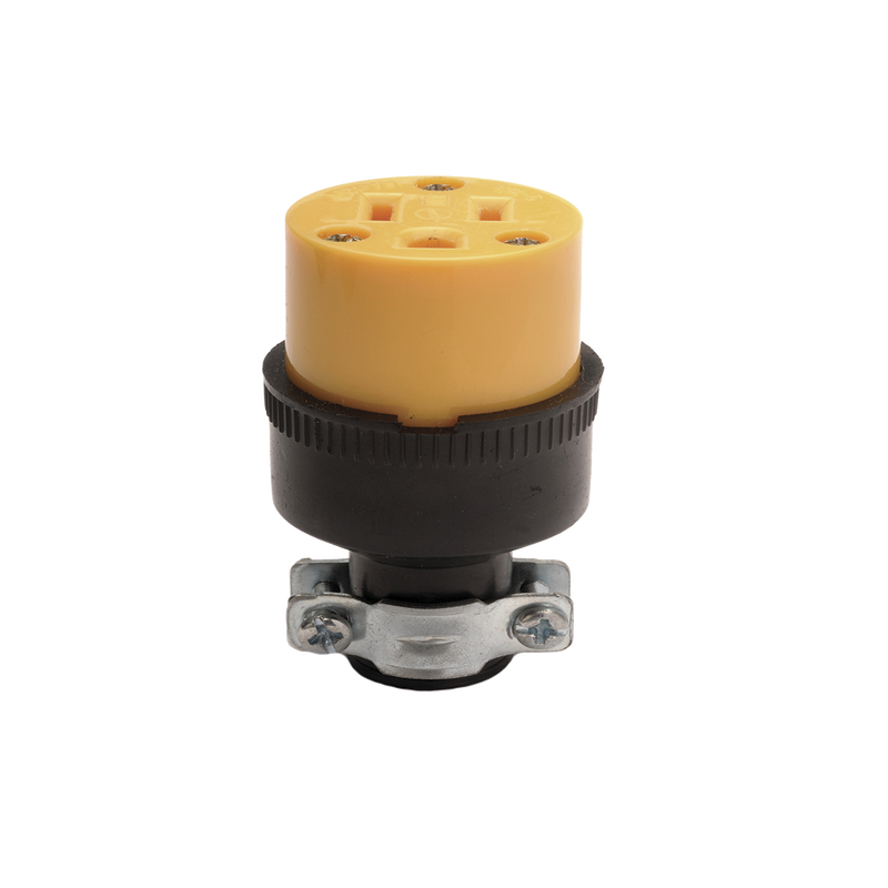 CONTACTO DE HULE REDONDO ATERRIZADO CON ABRAZADERA