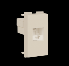 TOMA TELEFONICA DE 24MM CON PLACA MARFIL