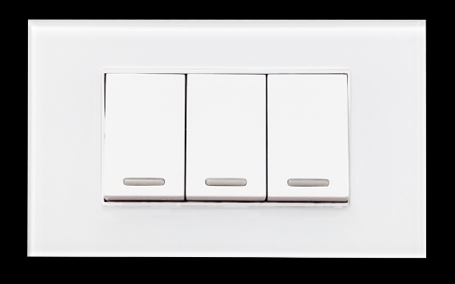 2 APAGADORES ESCALERA Y 1 SEN CILLO 250V 10A 24MM C/PLACA