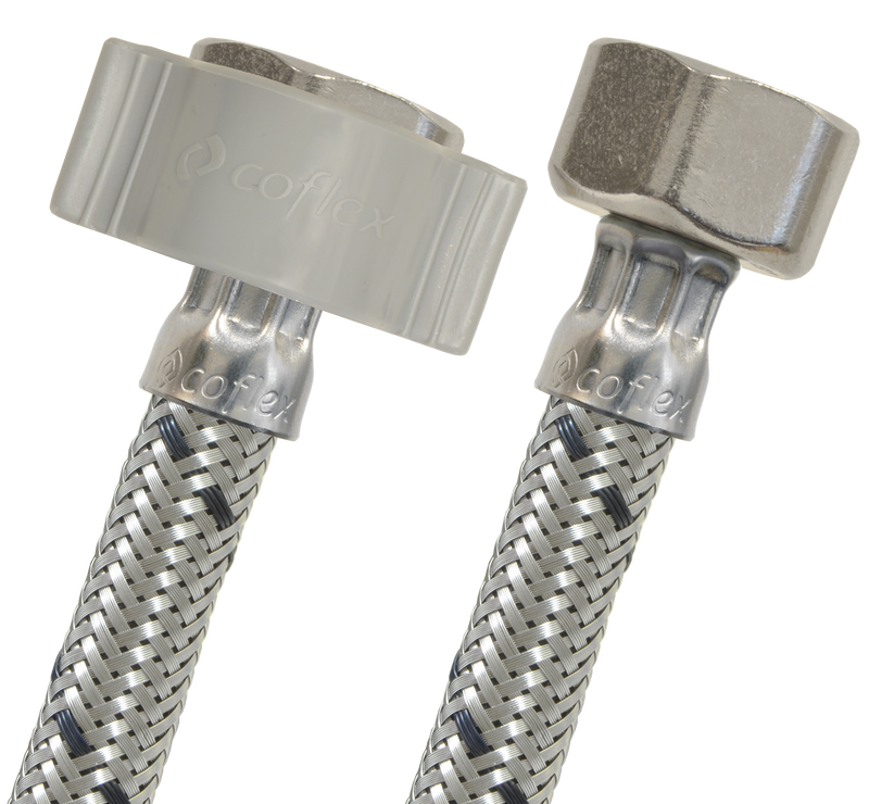 CONECTOR ALIMENTADOR FLEXIBLE COFLEX ACERO LAVABO 1/2FIPX1/2FIP-40CM