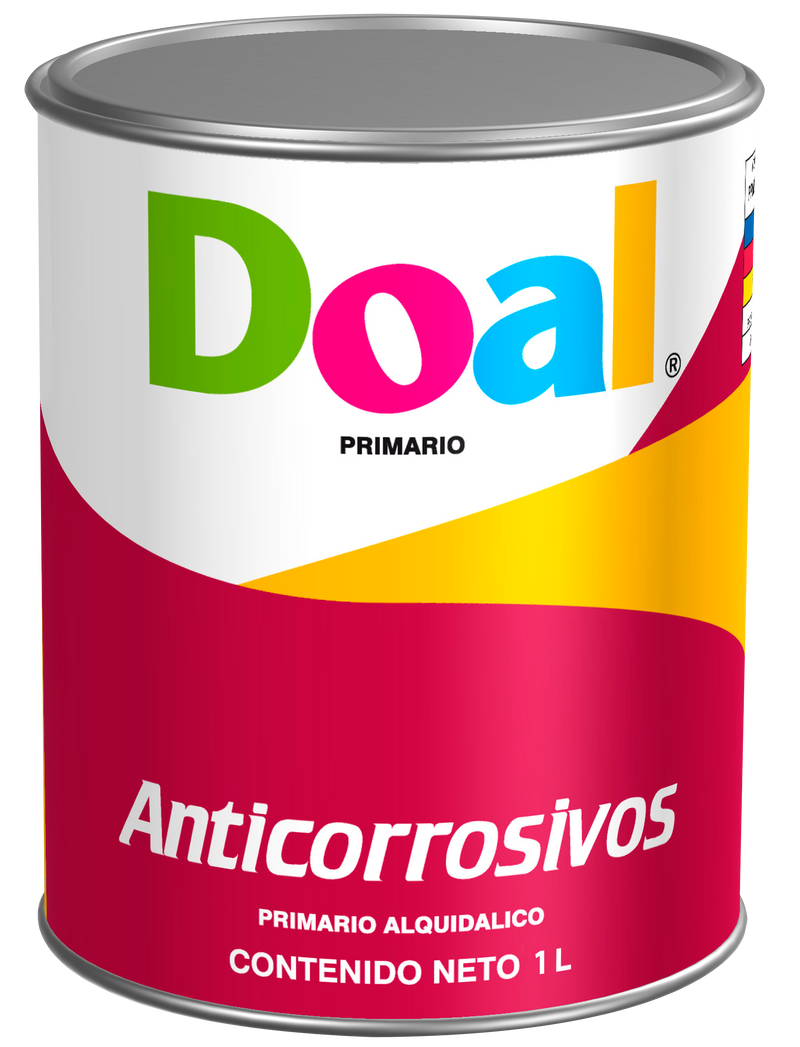 FONDO ANTICORROSIVO DOAL MT 72 ROJO OXIDO LITRO LITRO