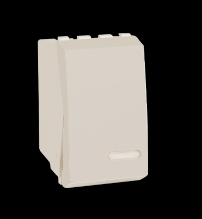 APAGADOR ESCALERA DE 36MM 250V 10A 24MM C/PLACA BLANCA