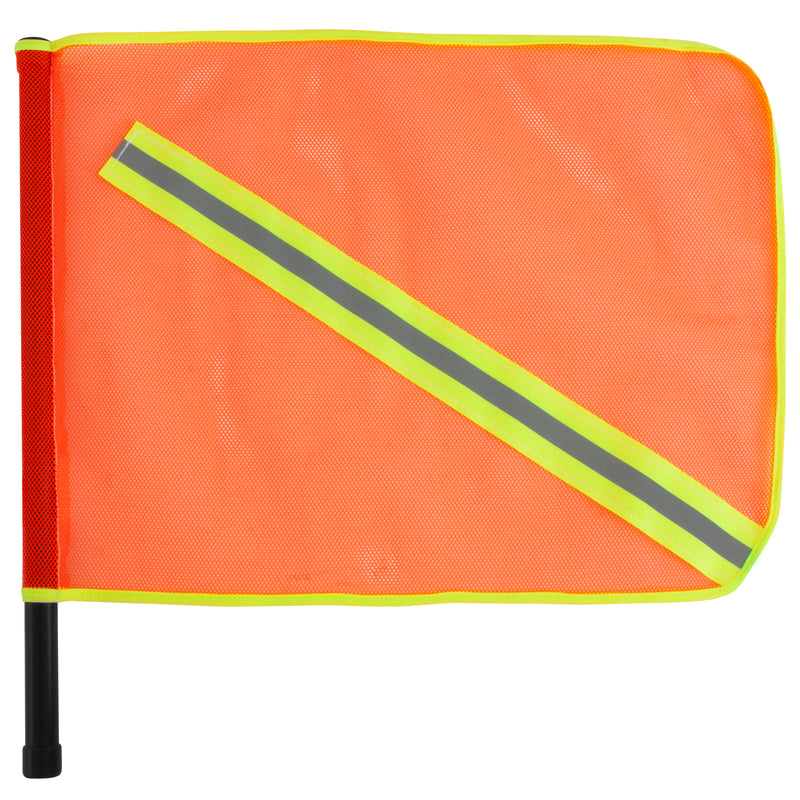 BANDEROLA D MALLA NARANJA CON REFLEJANTE