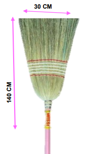 ESCOBA 6 HILOS ESPIGA PALO ROSA WISSI DOMESTICO