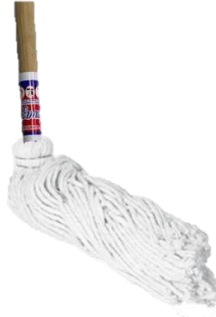 TRAPEADOR PABILO BLANCO MEDIANO PALO MADERA NATURAL