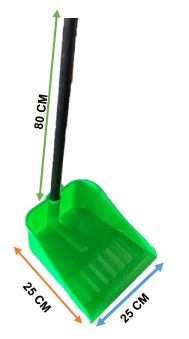 RECOGEDOR PLASTICO FLIPP MANGO PLASTICO