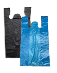 BOLSA CAMISETA NEGRA 30x60cm (aprox 1kg=60bolsas) Se vende por KG