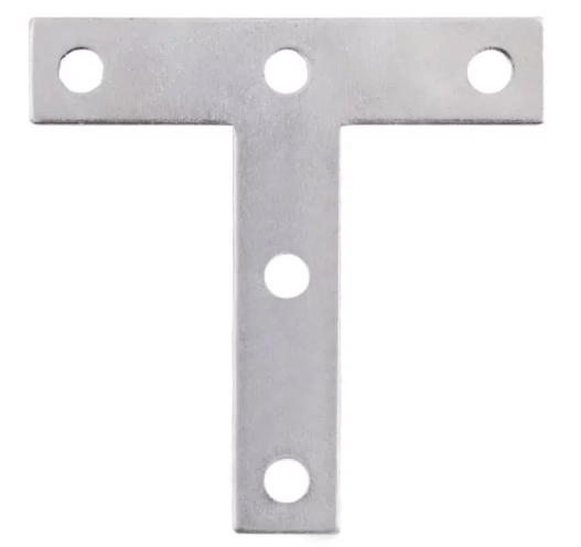 PLACA DE UNION "T" HANDYHOME 4"X4" GALV