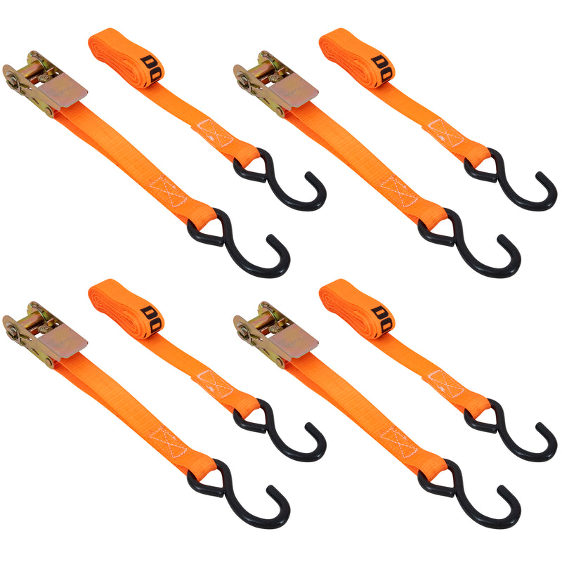 JGO DE 4 SUJETACARGAS 1"X3M CON MATRACA