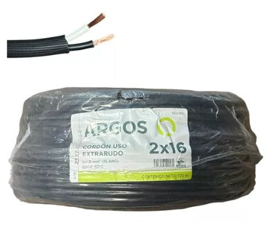 CORDON CABLE USO RUDO 2X16 (Se vende por metro)