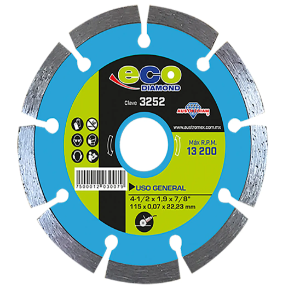 DISCO DE DIAMANTE SEGMENTADO 4" 1/2, ,