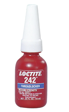 LOCTITE FIJADOR DE ROSCAS 242 RESISTENCIA REMOVIBLE BOTELLA 10 ML, ,