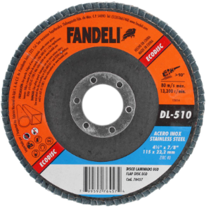 DISCO LAMINADO ZIRC-INOX 4" 1/2 G-40 (ECODISC-DL-510), ,