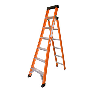 Escalera Convertible de Fibra de Vidrio, 11 Escalones, Tipo IA 225kg