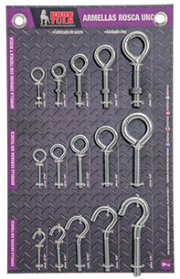 MUESTRARIO ARMELLAS ROSCA UNC 15 PZAS