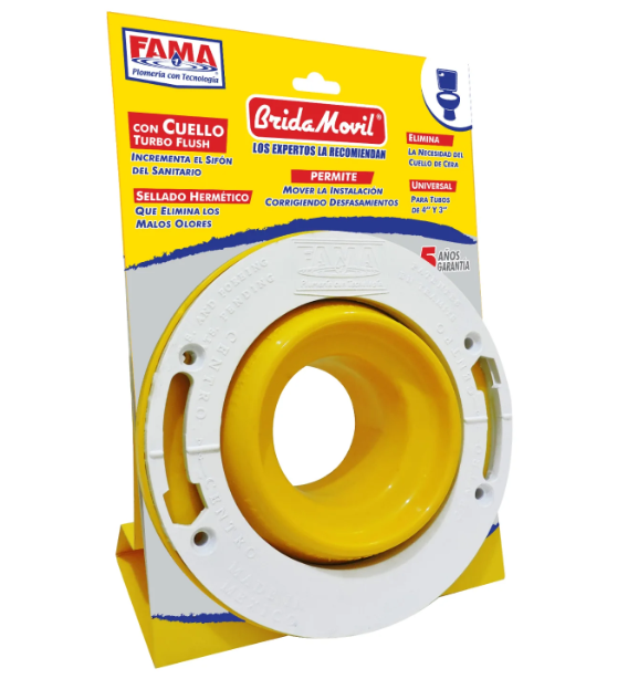 Brida Movil Para Sanitario Con Cuello Turbo Flush  (9591)