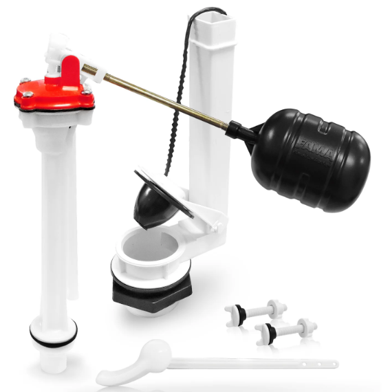 Herraje WC Seguri-Max 2" x 10" Pal. Bca. B/Bco. M.Janet, Sin Esponjoso  (9600)